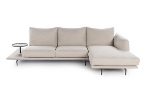 Модульный тканевый диван с полуостровом