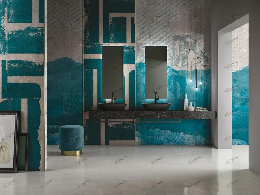 Inkiostro Bianco Стекловолоконные обои для ванной eq dekor Lineadeko 2019 Inkhyqd1901