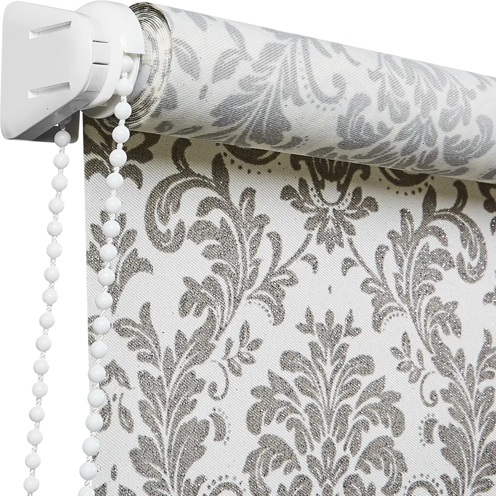 Штора рулонная Legrand Дамаск 100x175 см цвет серый 86542179 STLM-2142756 DOMLEGRAND - Вид №1