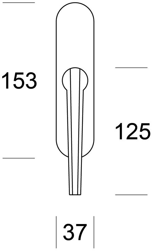Ento Оконная ручка из латуни dk Pilot 6218 - Вид №2