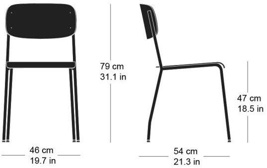 horgenglarus Штабелируемый стул из фанеры  8-570  - Вид №5