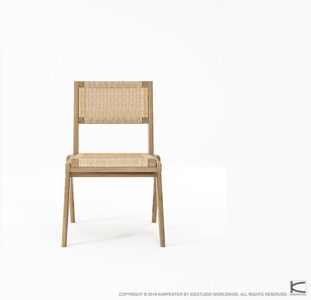 KARPENTER Стул из каната и дуба Tribute Tb06-o - Вид №1