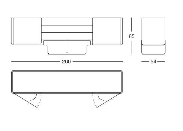 Кожаный шкаф с ящиками Longhi Loveluxe 2019-Rhythm collection ARCH-00071038 - Вид №4