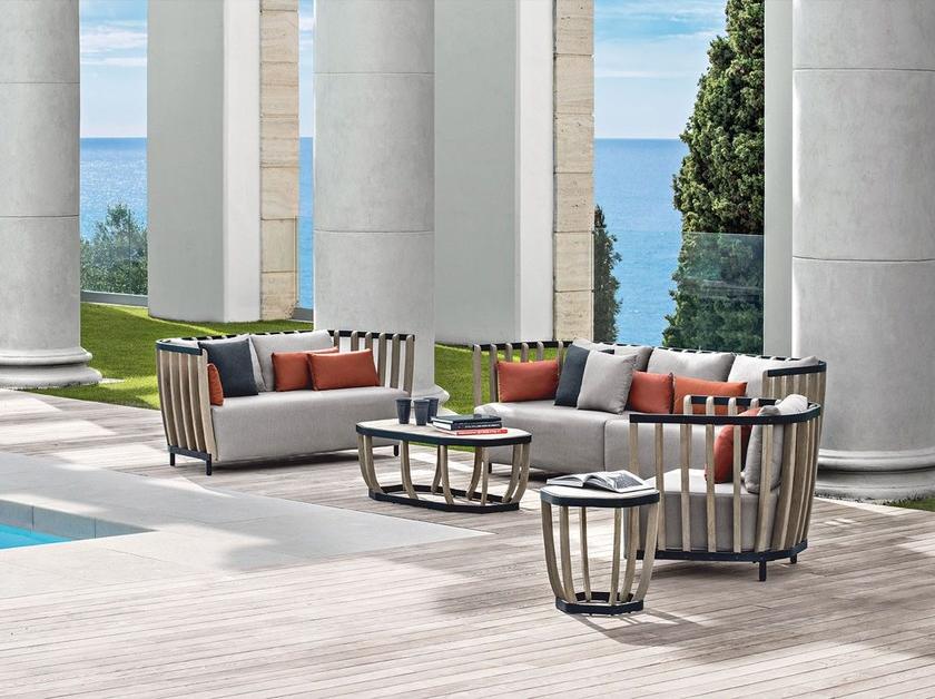 Ethimo Садовое кресло из тика с подлокотниками Swing Swpo05 - Вид №9