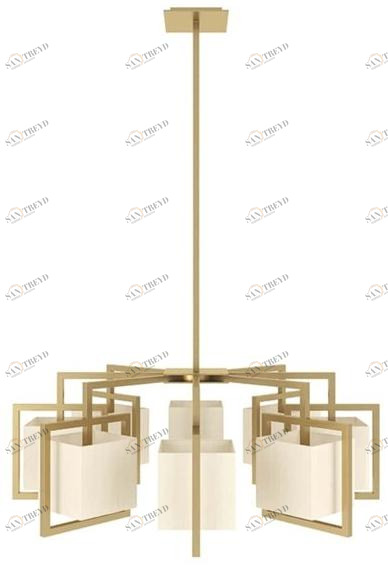 FRATO Люстра из латуни с прямым светом  Flf010006aaa 