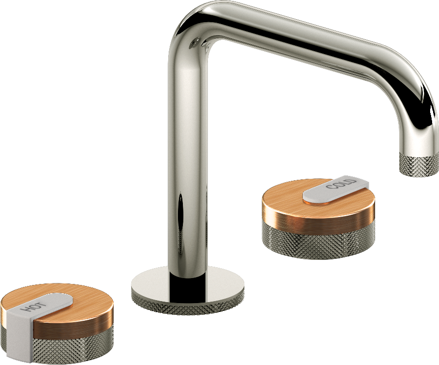 E-11511-R1BRG-L1WT-PC Смеситель для умывальника на 3 отвертия GRAFF MOD+