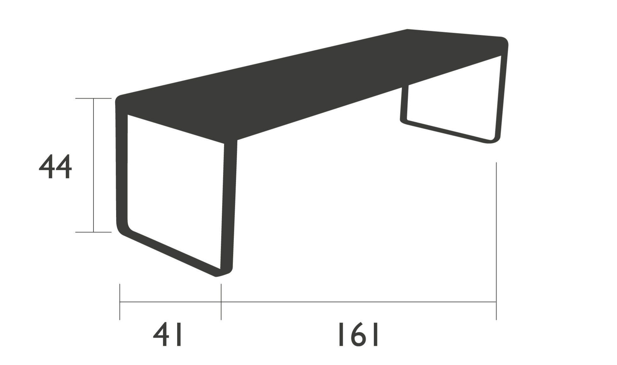 Алюминиевая садовая скамейка Fermob Bellevie ARCH-00136130 - Вид №8