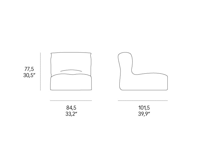 Крытый или открытый тканевый мешок кресло Casamania & Horm Beanbags ARCH-00029305 - Вид №11