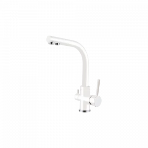 GZ 16025F Смеситель для кухни с подключением к фильтру с питьевой водой Ganzer Белый