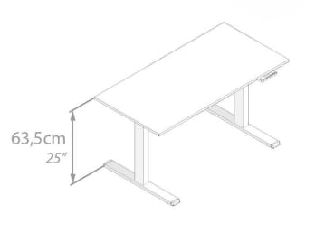Прямоугольный стол с регулируемой высотой в меламине с электрическим движением Mobili Fiver Clara ARCH-00141252 - Вид №165