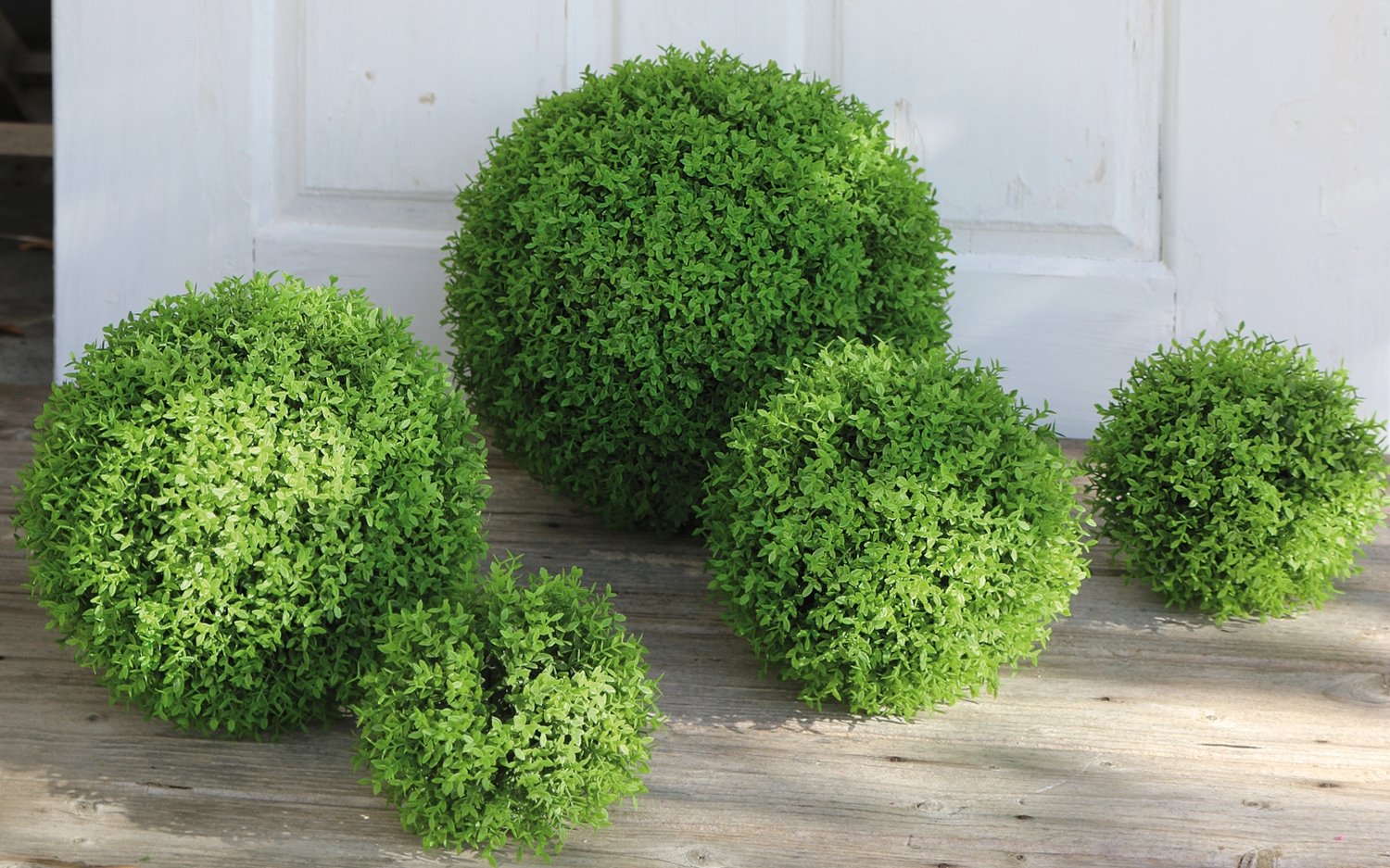 4545 803 a3 Шарик из искусственного мирта, Ø 22 см, желто-зеленый H-andreas  - Вид №5