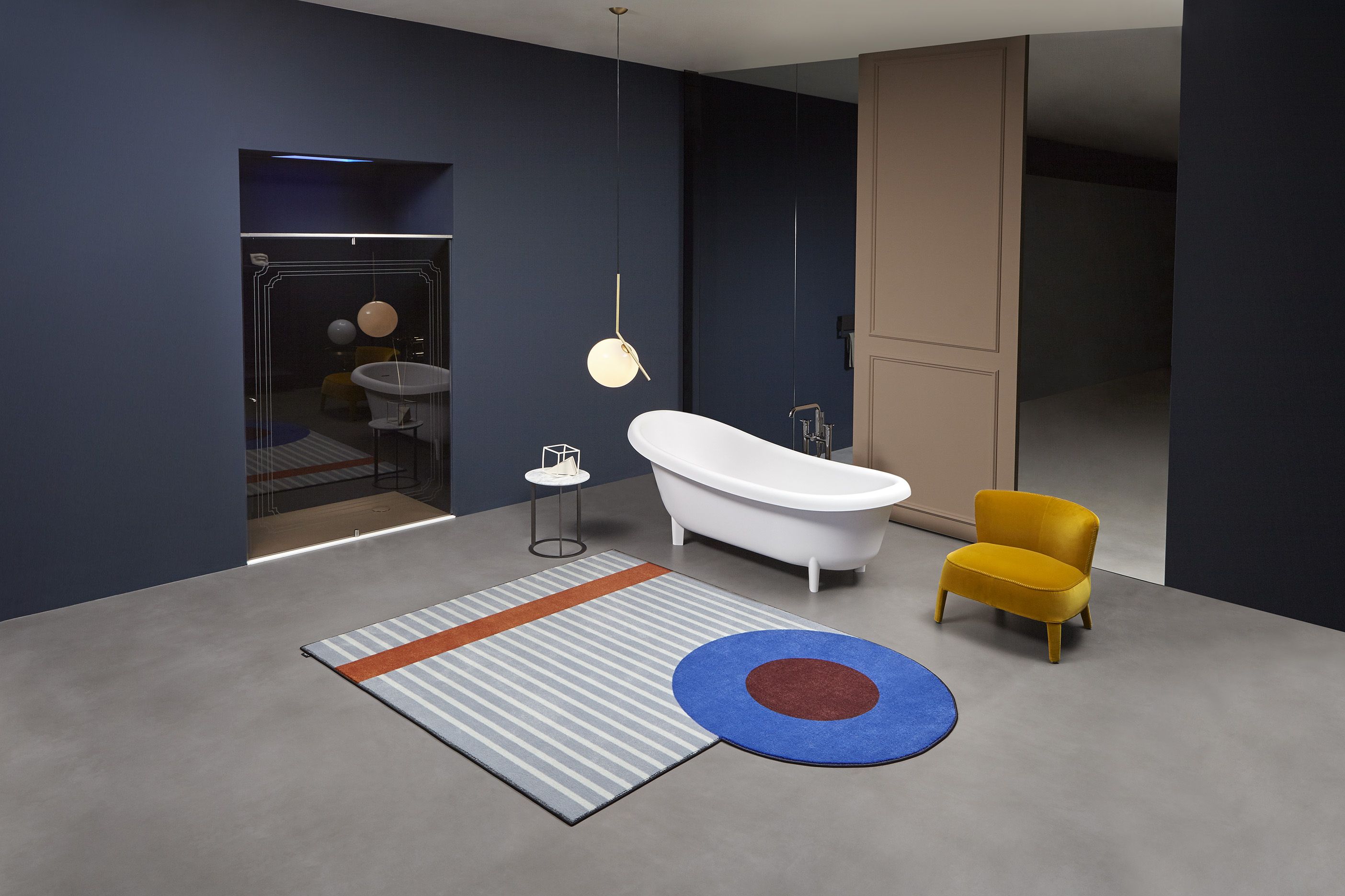 Ковер для ванной с геометрическим рисунком Antoniolupi летающая геометрия ARCH-00116046 - Вид №2