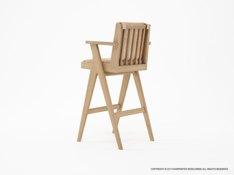 384_752 Барный стул с кожей Karpenter  - Вид №3