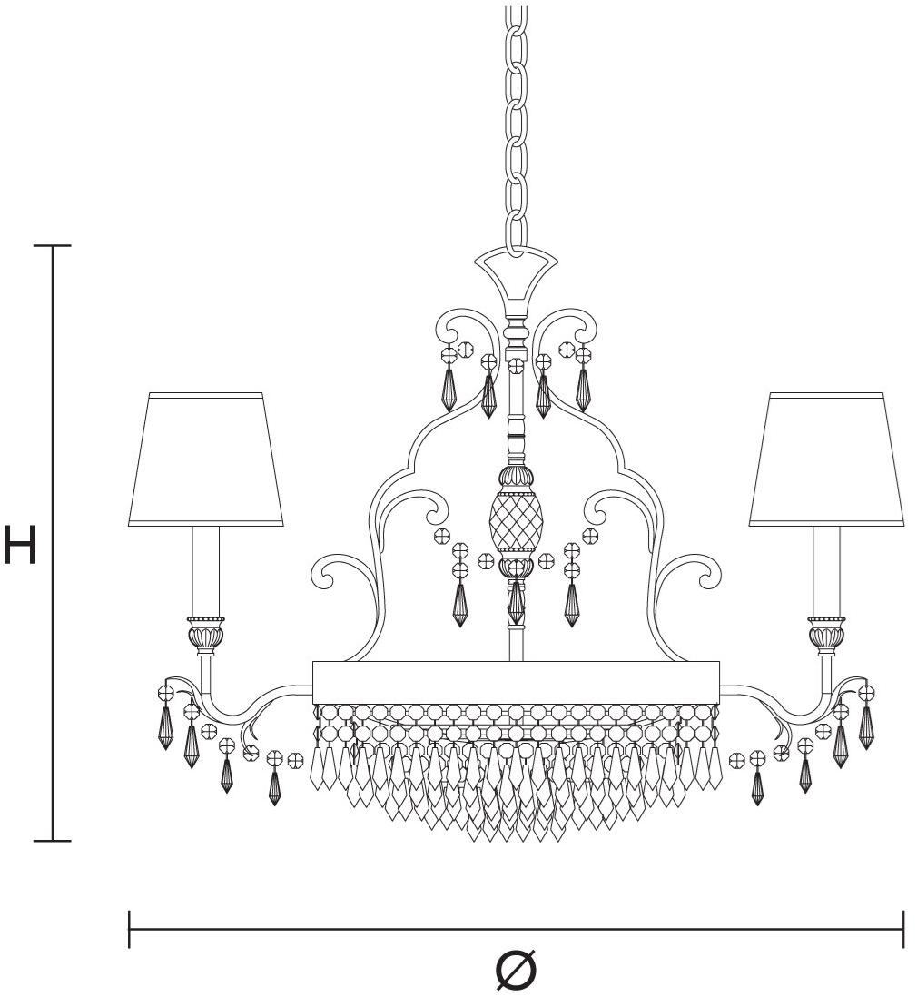 Masiero Люстра из металла Glassé sun-id-1355247 - Вид №1