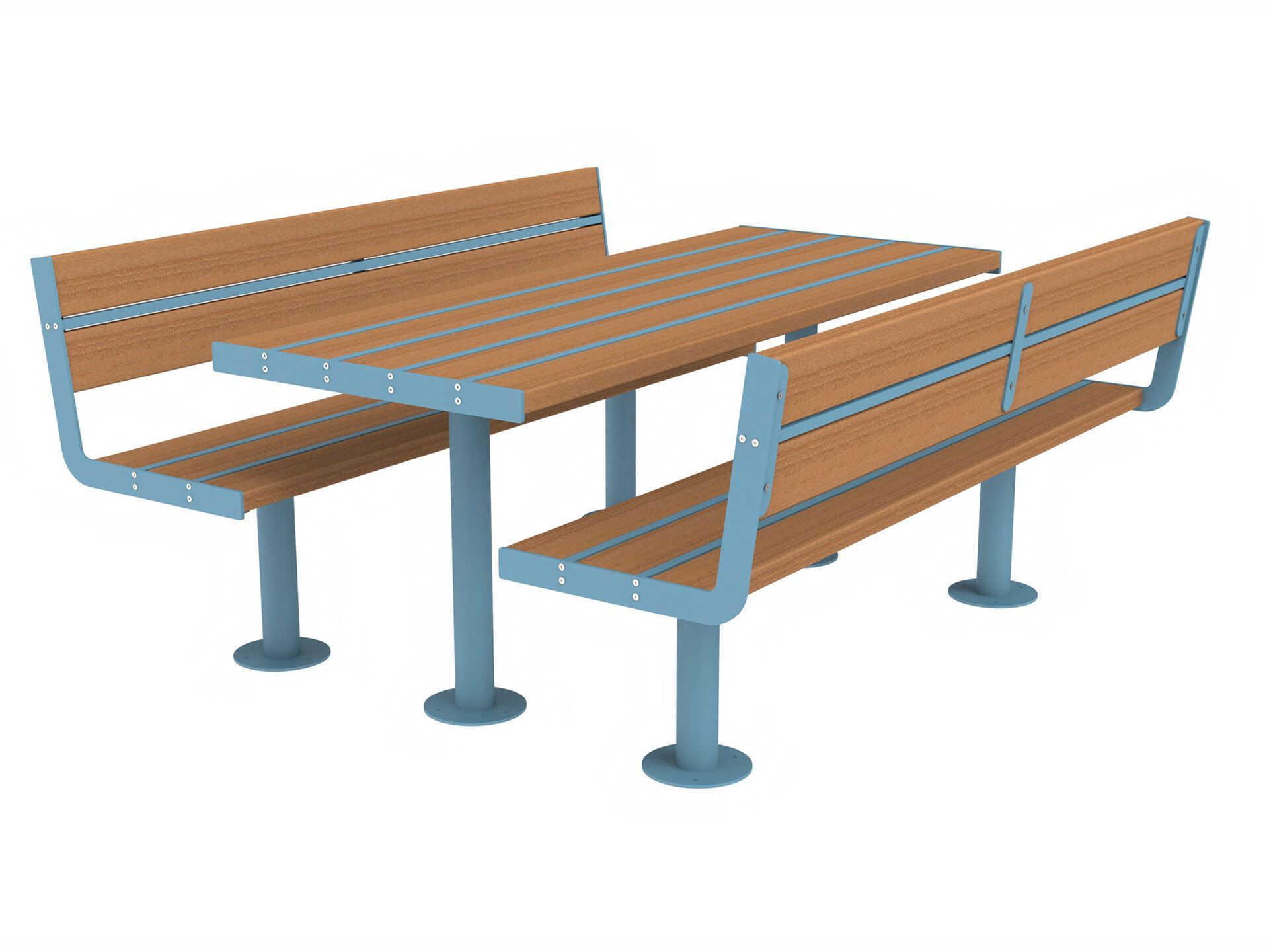 Стол для пикника со встроенными скамейками Lazzari Joy ARCH-00005444 - Вид №6