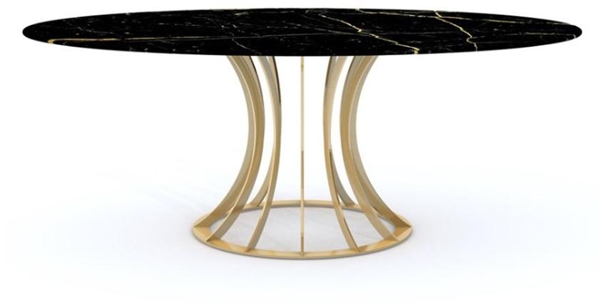 Vela Arredamenti Круглый обеденный стол из стали sun-id-1492522 - Вид №6