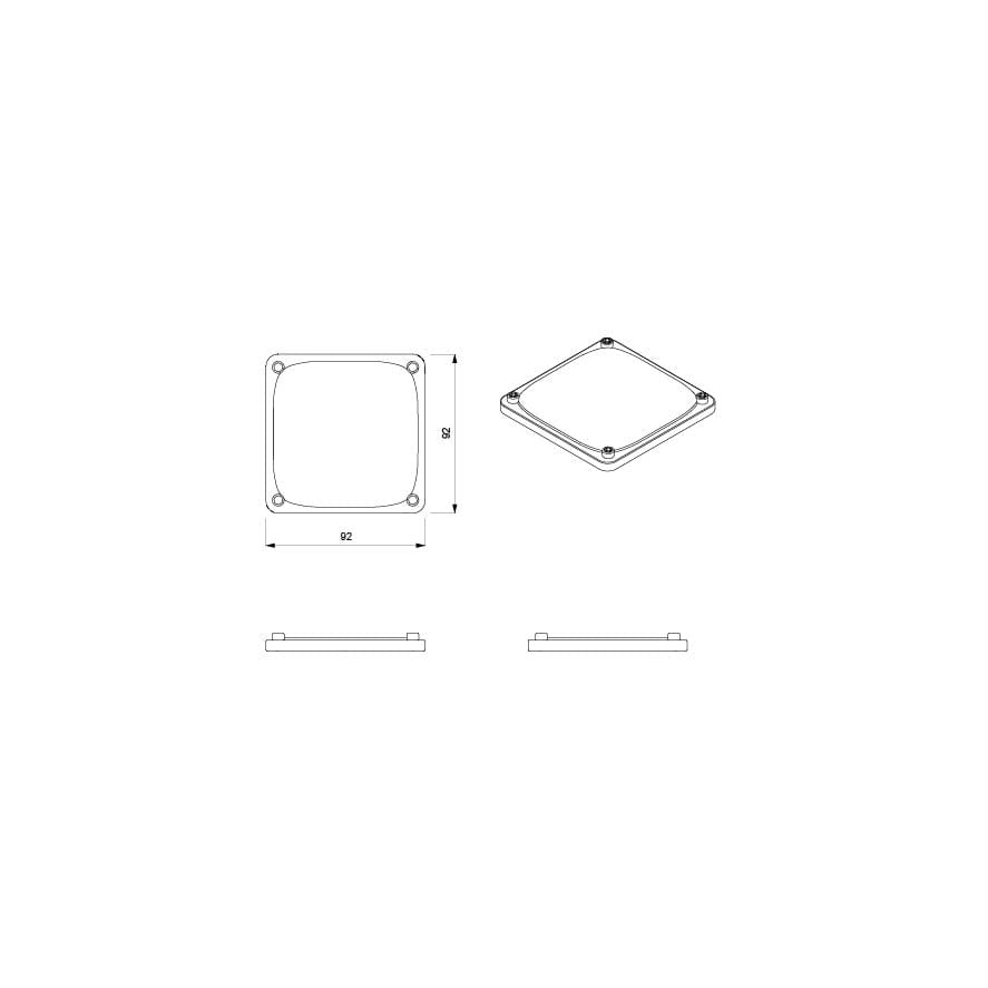 Окрашенная алюминиевая пластина для розеток и выключателей Genuit Corten ARCH-00129867 - Вид №13