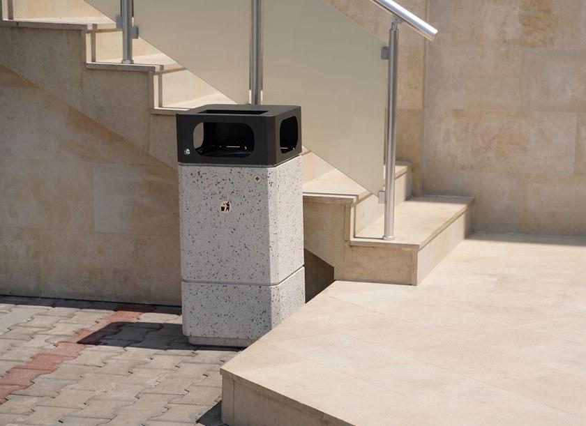 ENCHO ENCHEV - ETE Бетонный мусорный бак с крышкой для улицы  182  - Вид №4