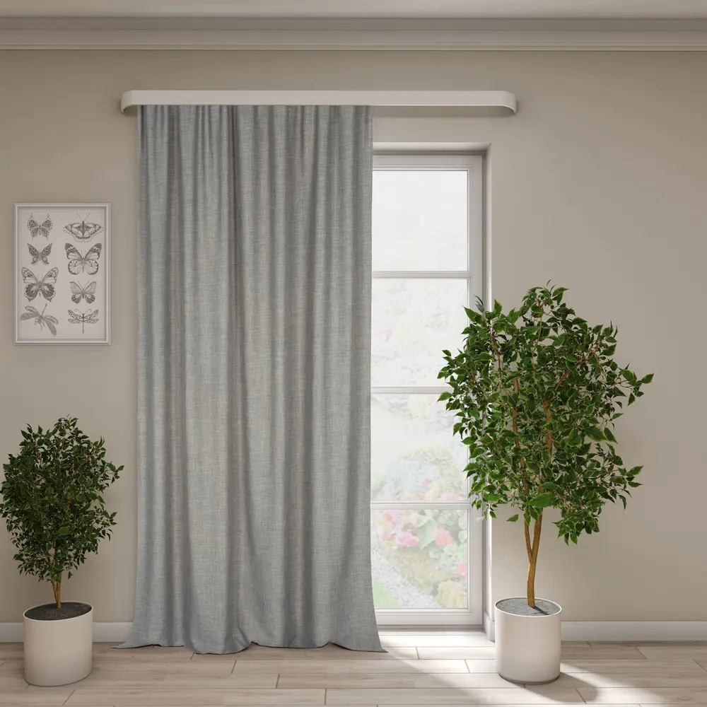 Santreyd Сим — ткань блэкаут темно-серый для идеальных штор 89343103 STLM-1373842 - Вид №1