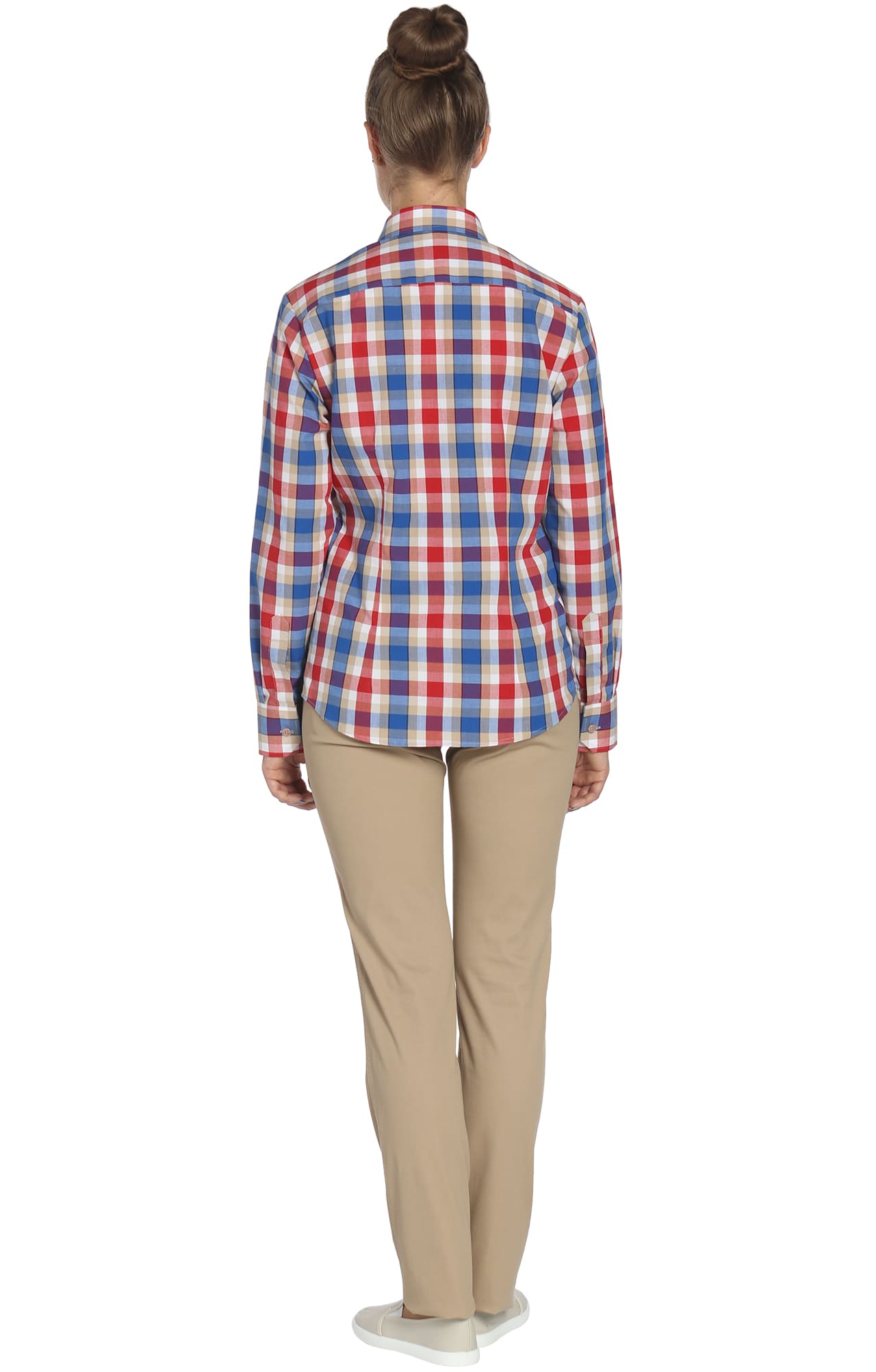 67802 Рубашка в клетку check red-blue (клетка красно-синяя) HIPSTER  Толстовки, рубашки, футболки, тенниски  размер 56 (112)  - Вид №2