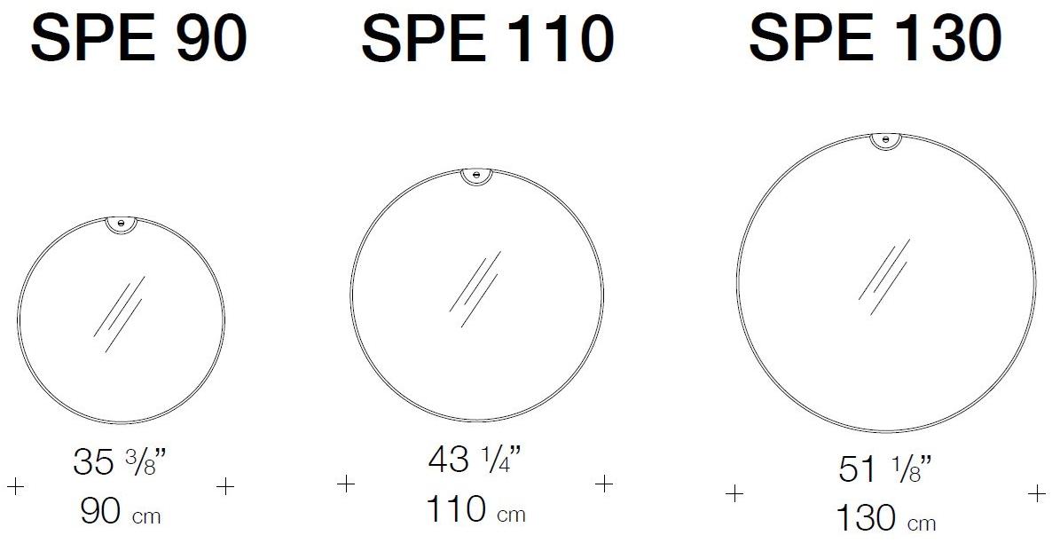 Garbarino Круглое настенное зеркало  Spe 90 - 110 - 130  - Вид №1