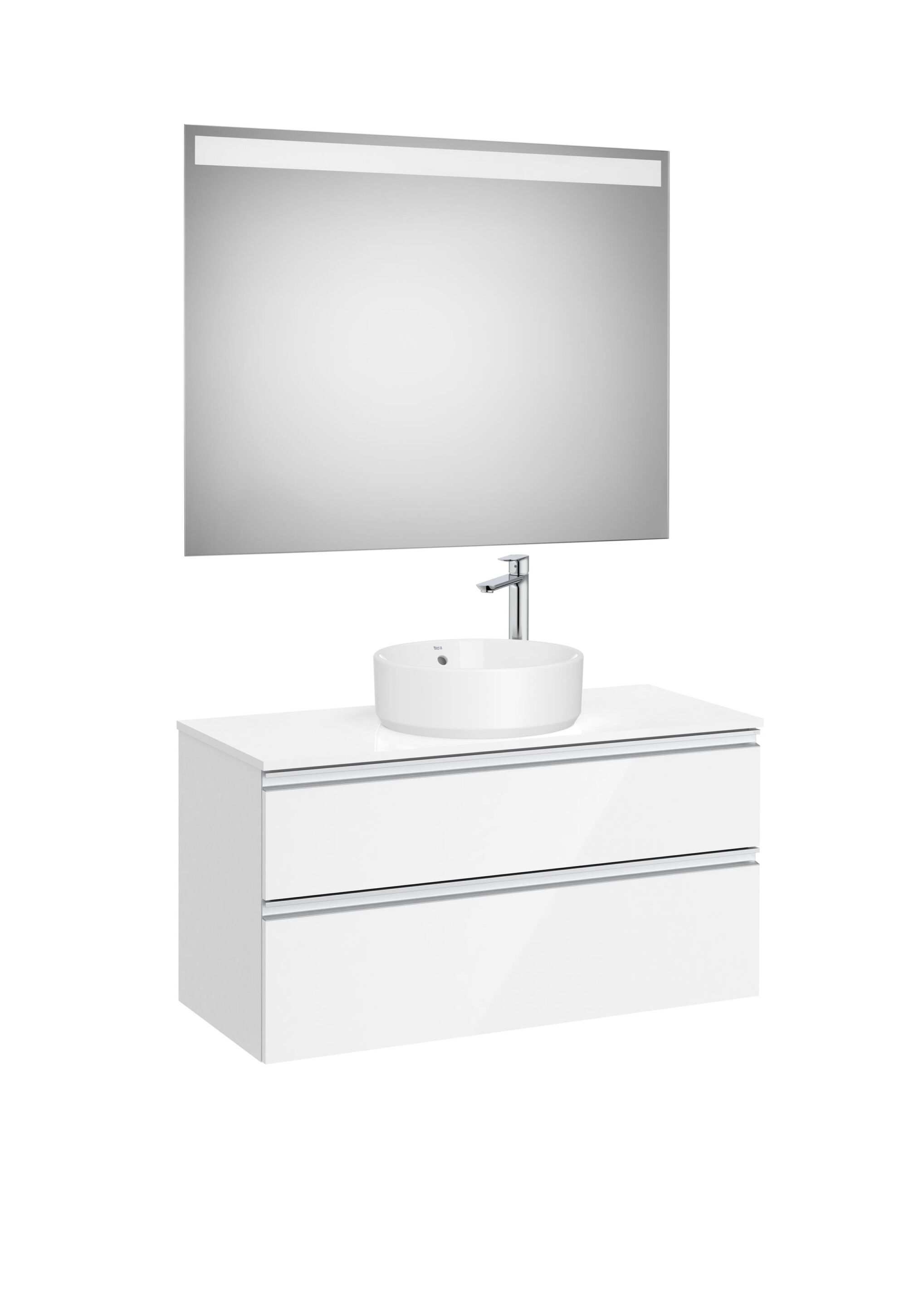 Деревянный шкаф для умывальника с зеркалом и столешницей Roca The Gap ARCH-00120591 - Вид №14