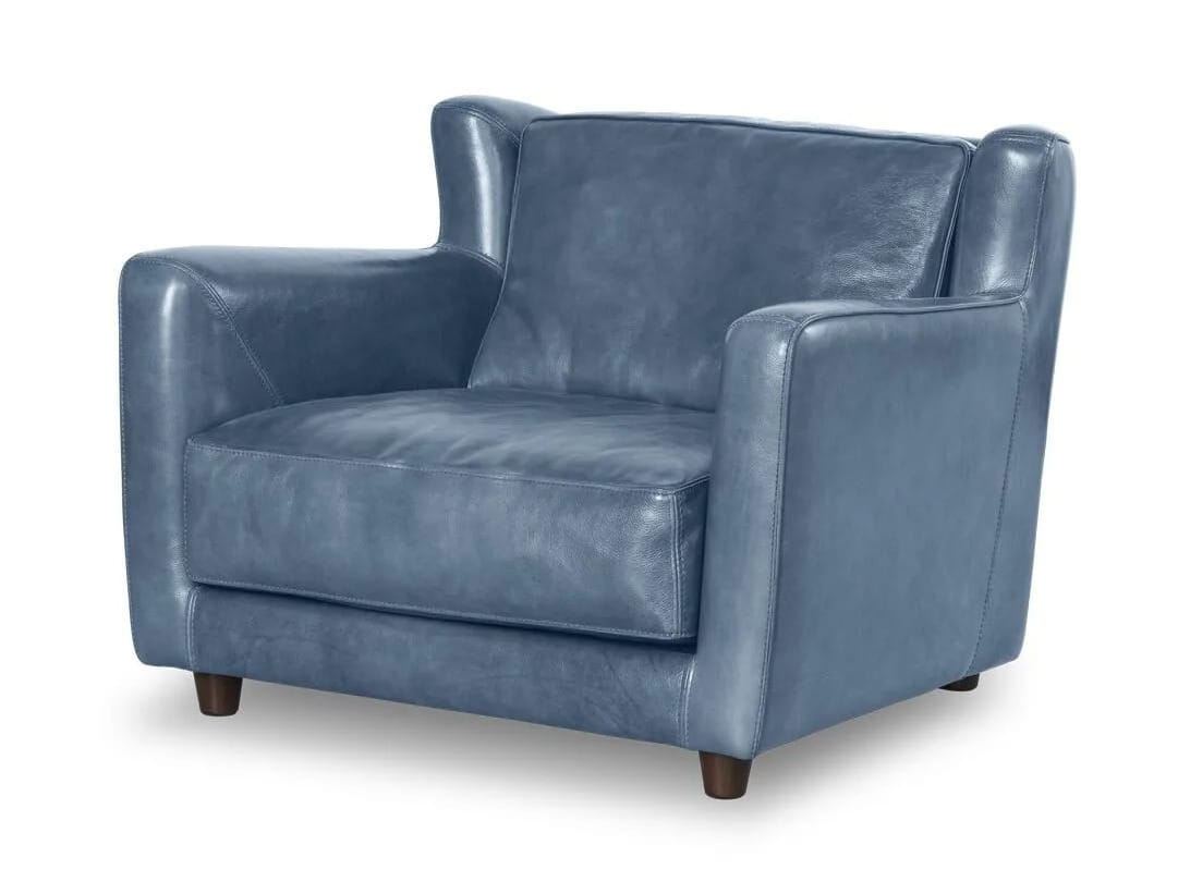 Кожаное кресло с подлокотниками Baxter Bergère Longe ARCH-00076526