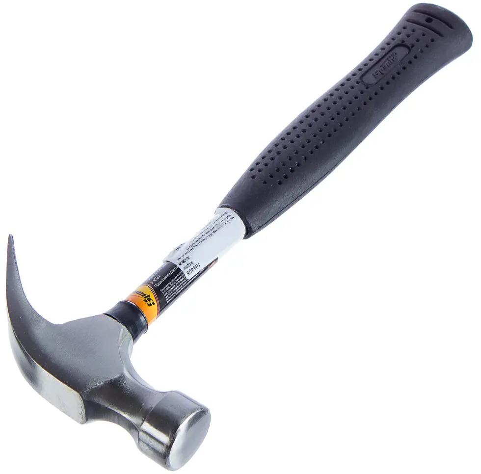 Молоток-гвоздодер Sparta с антивибрационной рукояткой 450 г 12929490
