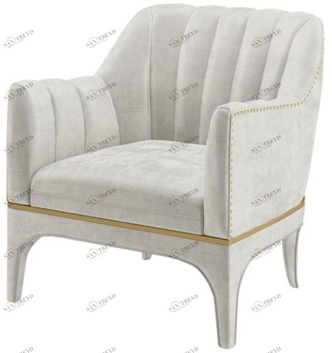 FRATO Бархатное кресло с подлокотниками Verdi Fup010018aal