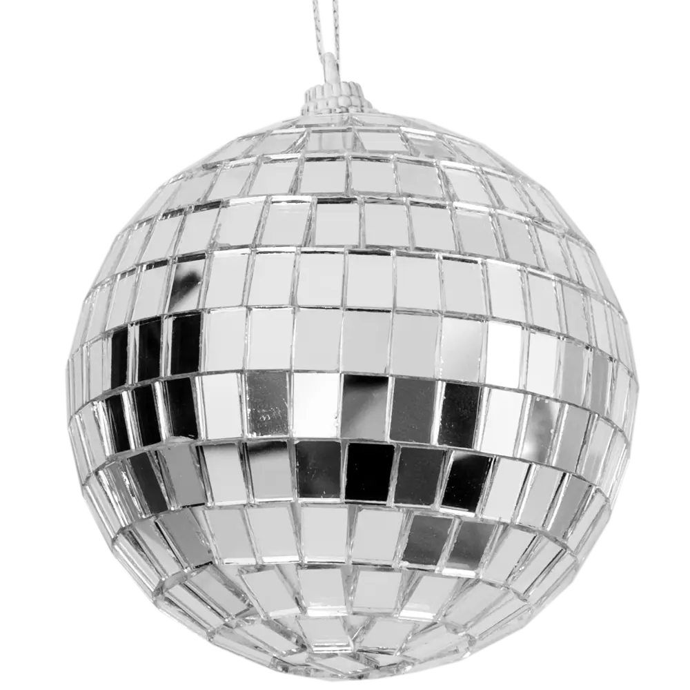 Зеркальный елочный шар KREAFORTA серый ø12 см 89420668 STLM-1580336 - Вид №1