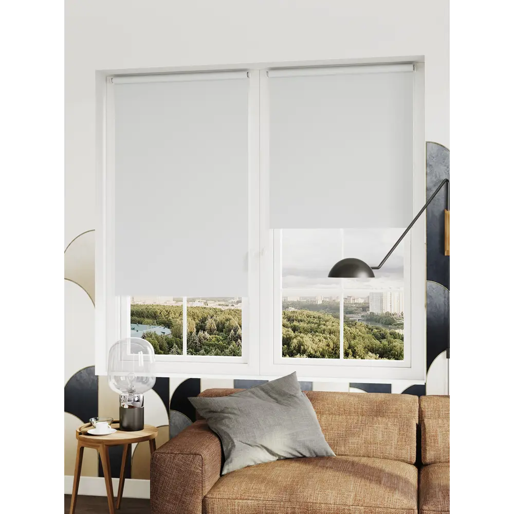 Рулонная штора DOMLEGRAND Сансет серый - умное светорегулирование 89360880 STLM-1068799 - Вид №3