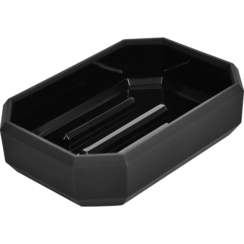 Мыльница Swensa Grid черная — минимализм в деталях 89350270 STLM-1002280