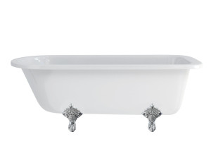 Овальная акриловая ванна на ногах