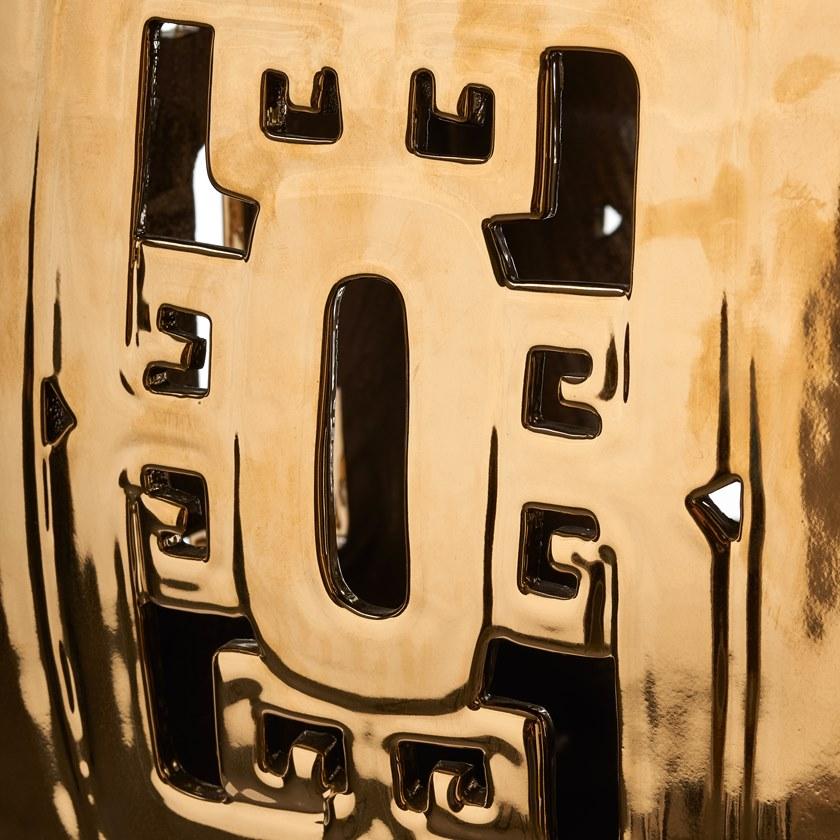 Pols Potten Низкий табурет из глазурованного керамогранита sun-id-1475600 - Вид №2