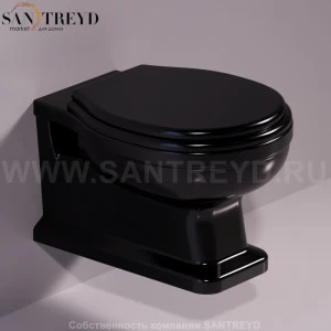 LO918NERO Подвесной унитаз настенный Черный Simas Londra Италия