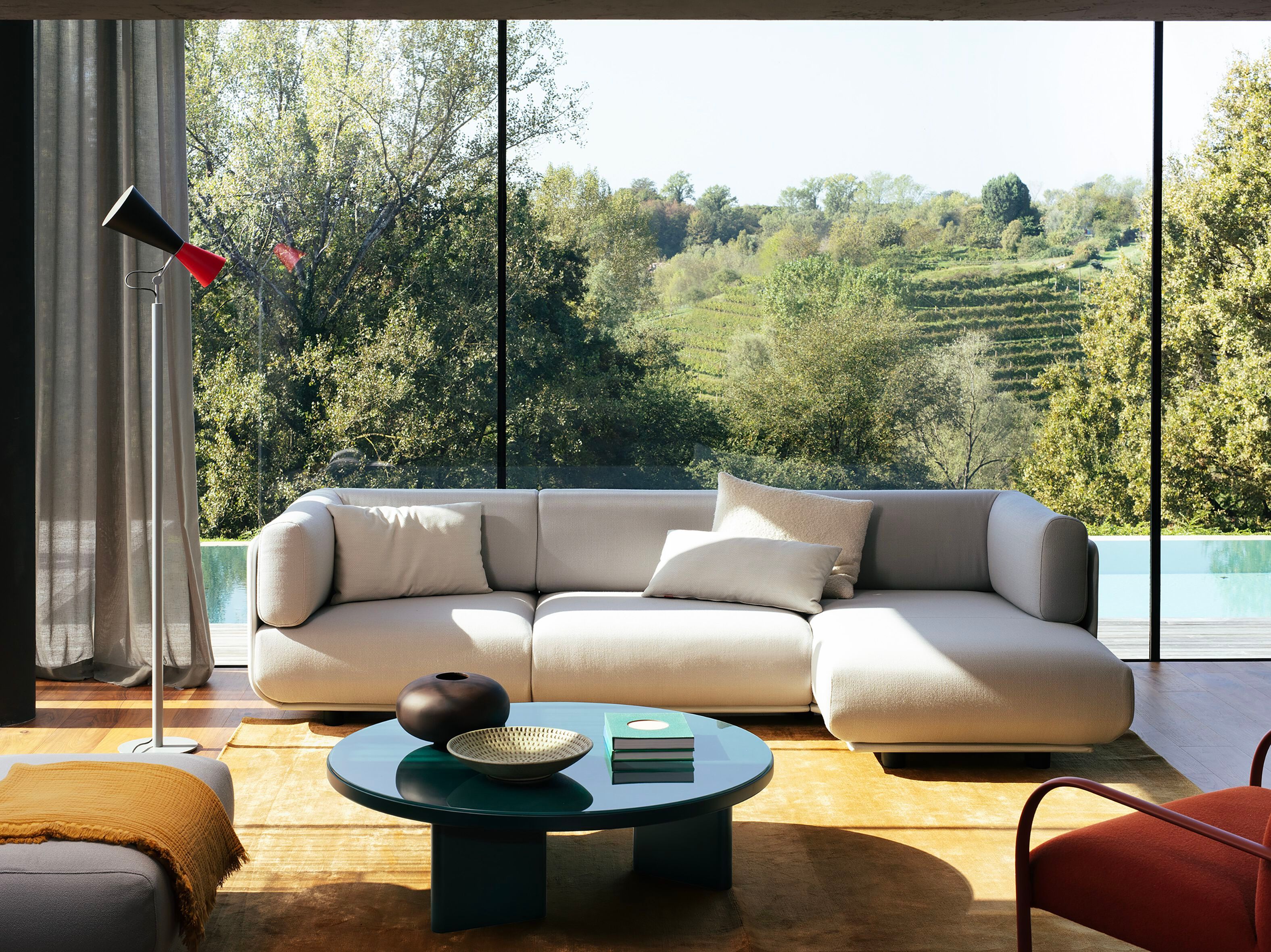 Секционный диван с полуостровом Arper Shaal ARCH-00055389 - Вид №1