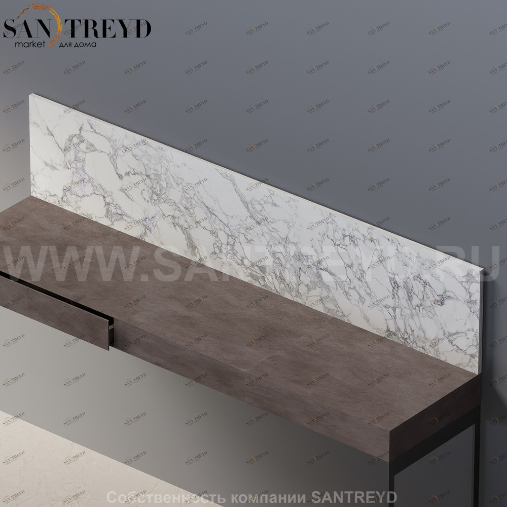 FLAT XL Панель из белого мрамора AFALZ2004MC Agape