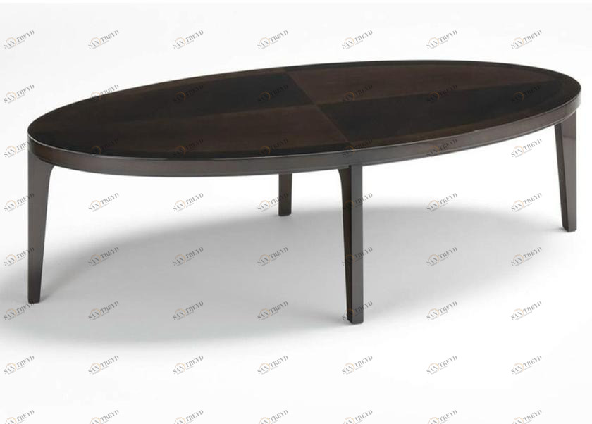 HUGUES CHEVALIER Овальный деревянный журнальный столик Vendôme Vendome sun-id-1397921