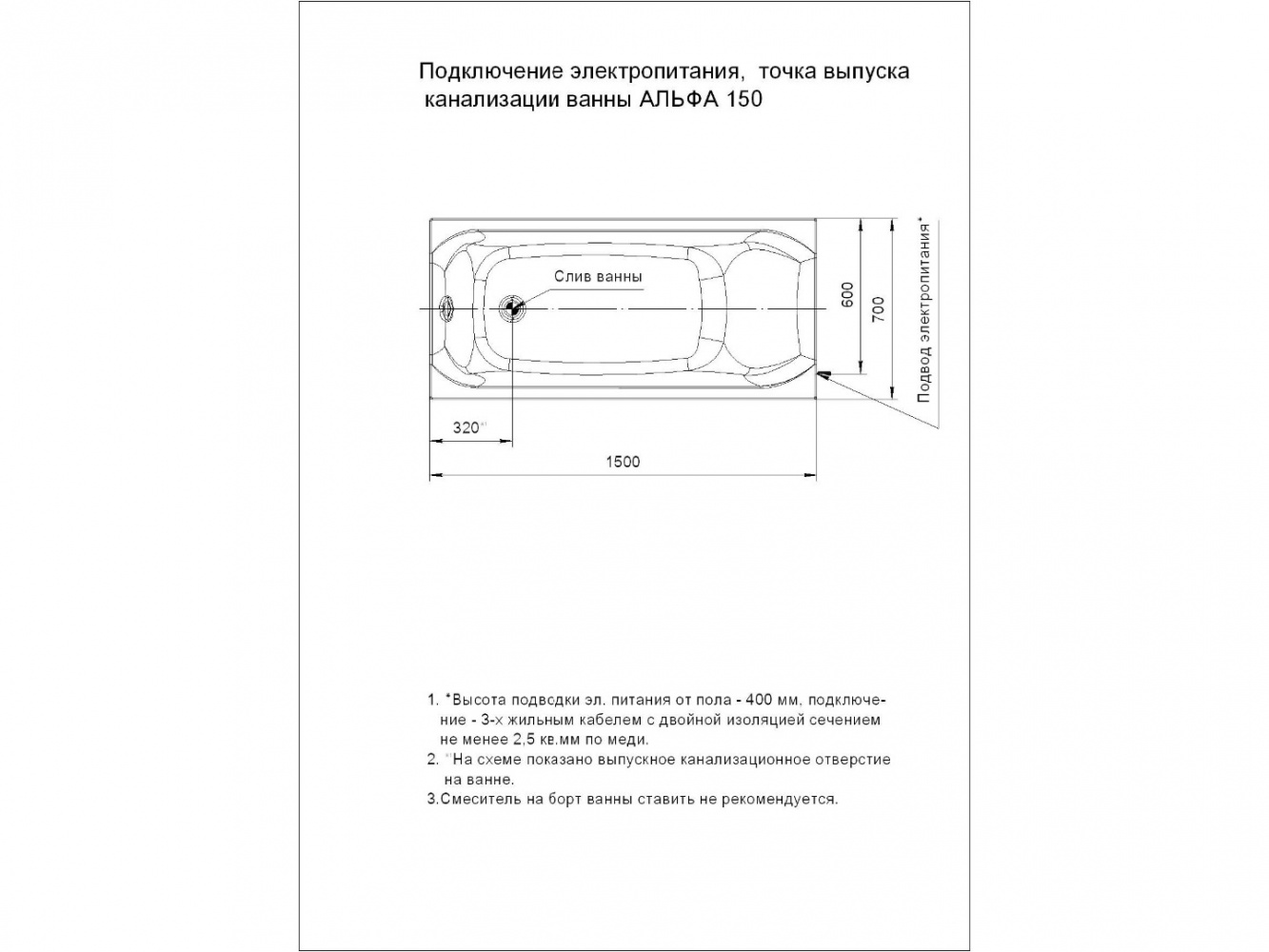 ALF140-0000023 Ванна Акватек Альфа Santreyd - Вид №9