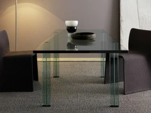 FontanaArte Прямоугольный стол из флоат-стекла Teso