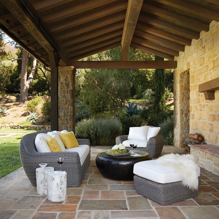 Прямоугольный садовый пуф из JanusFiber® JANUS et Cie ARCH-00023802 - Вид №4