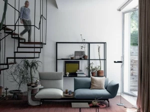 Kristalia 3-х местный модульный диван из ткани