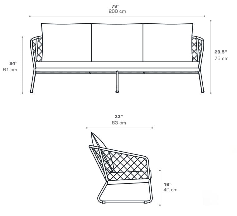 3-местный садовый диван MAMAGREEN Ohana ARCH-00124698 - Вид №6