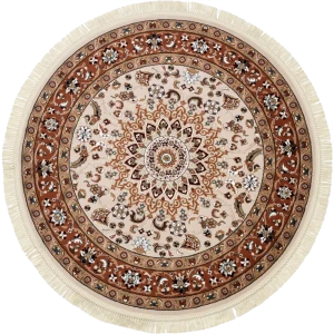 Ковер полипропилен Шахреза D210KT ø160 см цвет кремовый