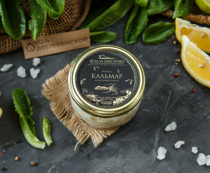 4804 Кальмар малосольный в масле Вкусляндия  - Вид №1