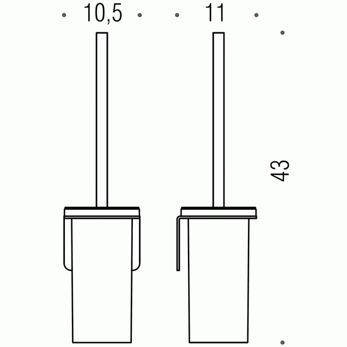B7007 Ёршик настенный COLOMBO OVER Colombo Design - Вид №2