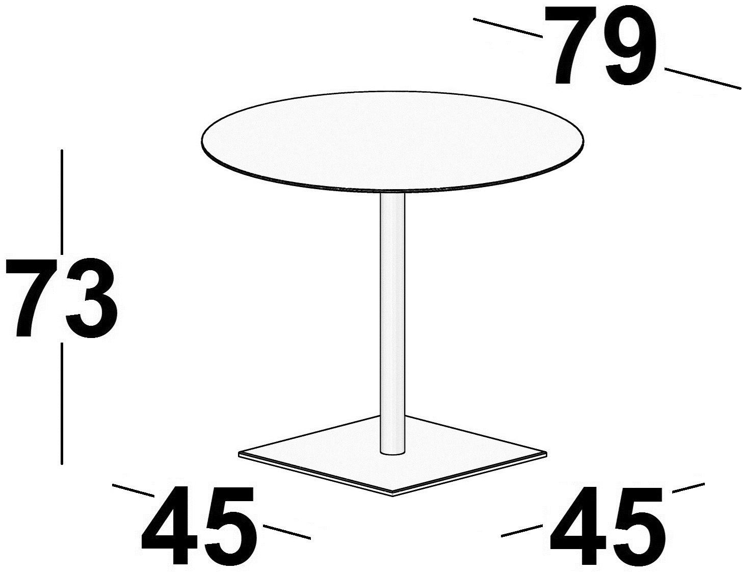 Luxy Круглый стол из МДФ с основанием 4 звезды Incollection sun-id-1473236 - Вид №4