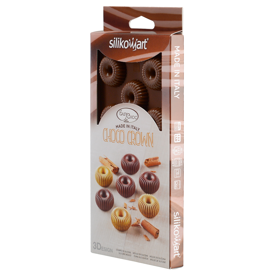 22.149.77.0065 Форма для приготовления конфет choco crown 11 х 24 см силиконовая Silikomart  - Вид №8