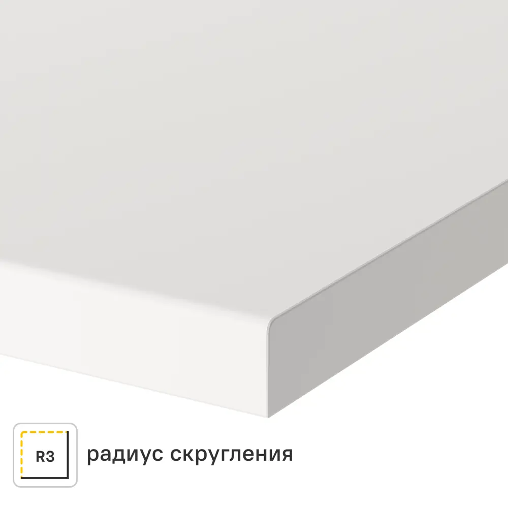 Столешница Сноу 120x80x2 см искусственный камень цвет белый 83729626 STLM-2030697 Santreyd
