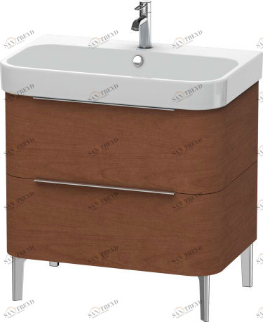 H2637301313 Тумбочка напольная Happy D.2 #H26373 775 x 480 мм Американский орех, натуральный шпон Duravit
